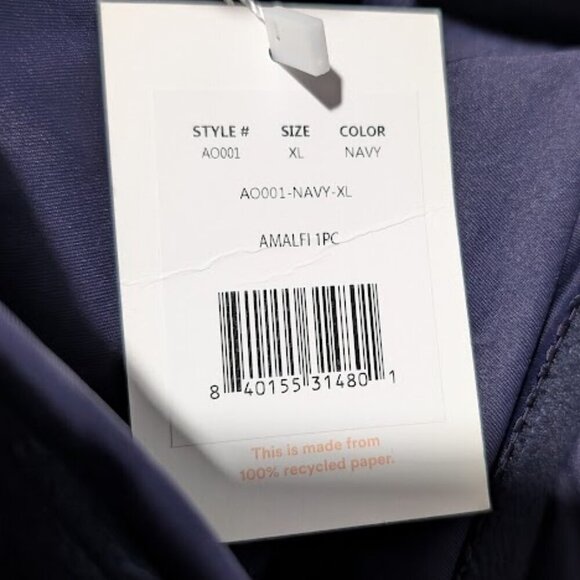 NWT Andie Swim | The Amalfi One Piece in Flat Navy (XL) - Picture 6 of 15